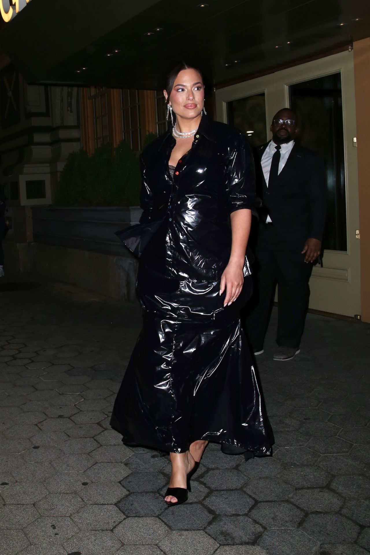 Ashley Graham Leaves the Kings Trust Event in New York